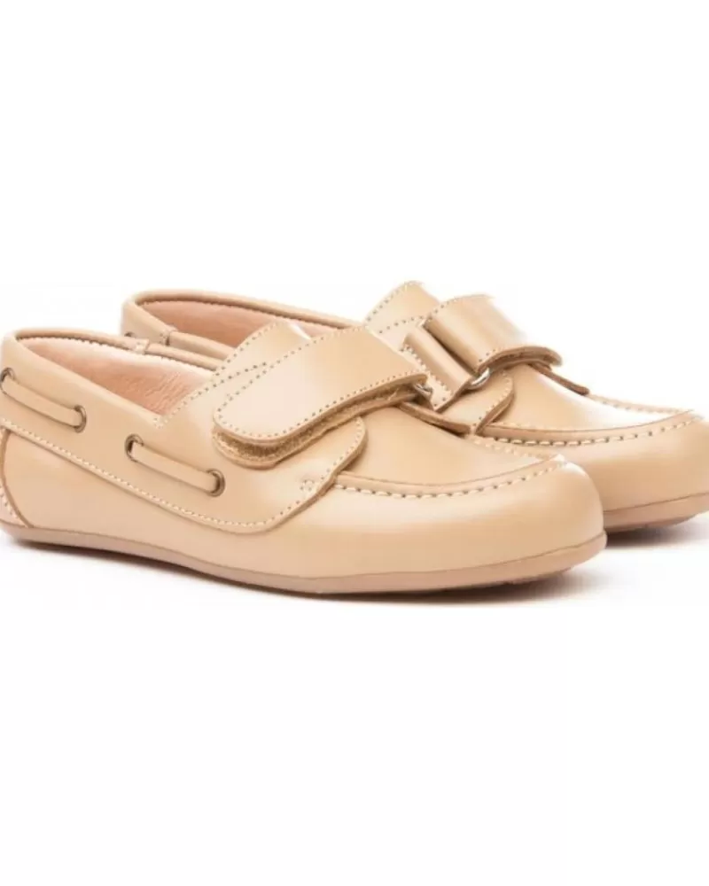 Boy ANGELITOS Boat Shoes-Boy Boat Shoes Nautico Piel 353 Camel