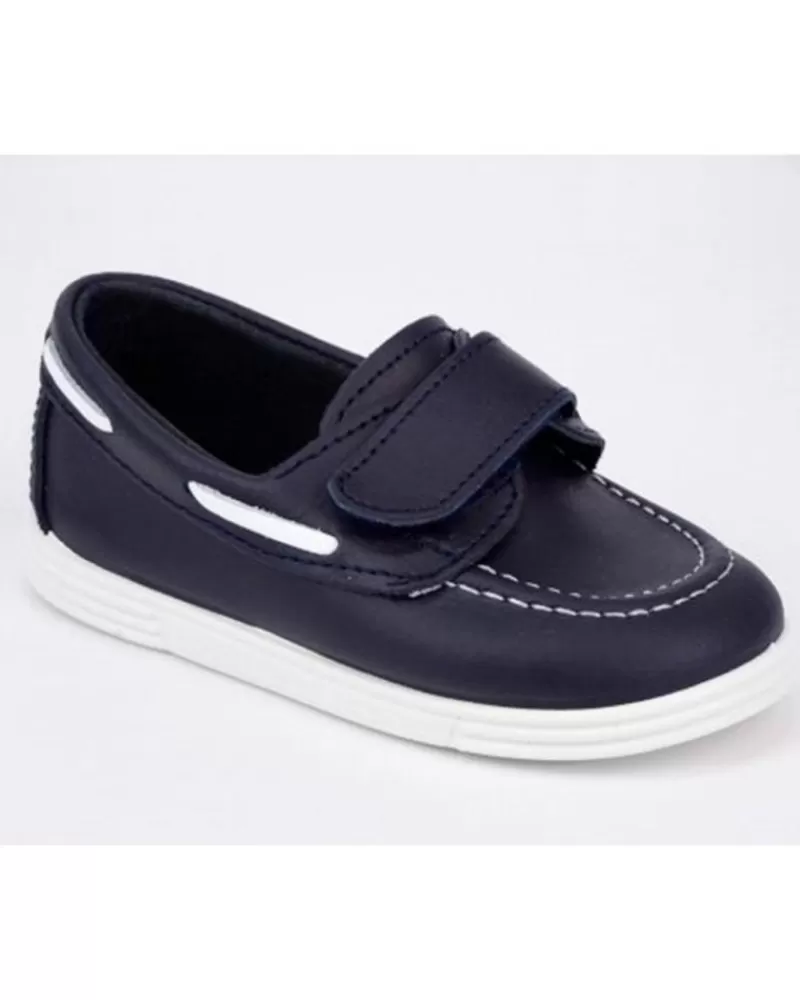 Boy JAVER Boat Shoes-Boy Boat Shoes - 167 Nauticos De Velcro Para Nino Marino