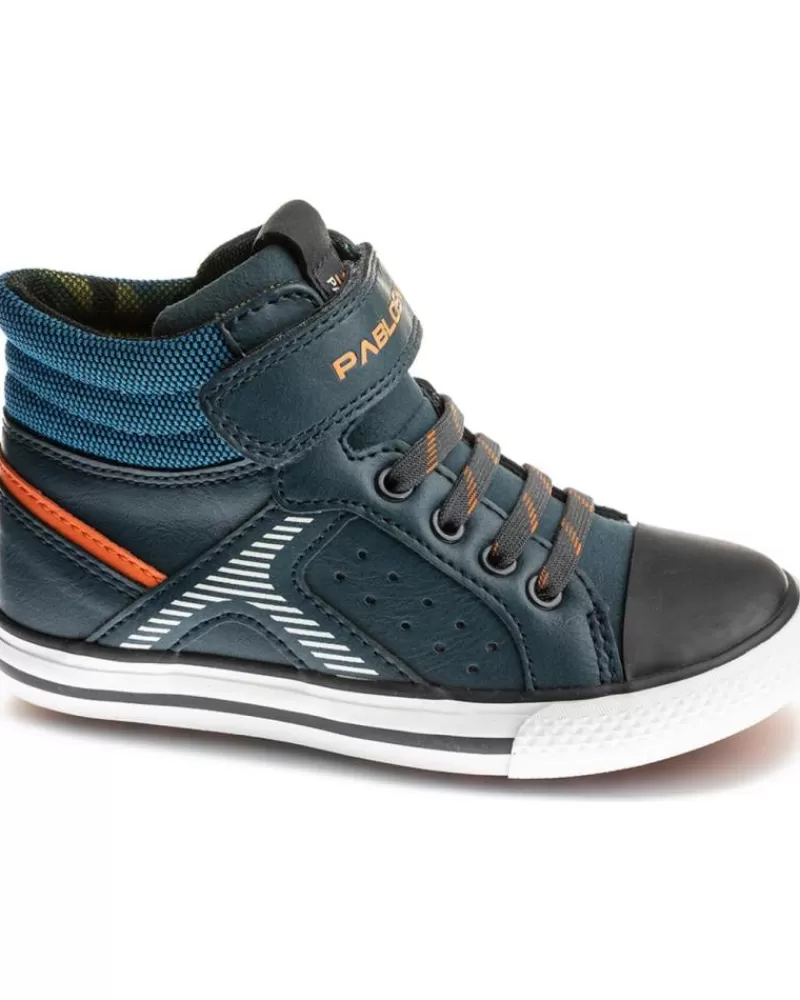 Boy PABLOSKY Boots-Boy Boots Bota Cierre De Velcro Puntera Reforzada P U Petroleo