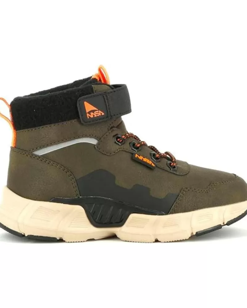 Boy PABLOSKY Boots-Boy Boots Bota Velcro Nasa Marron