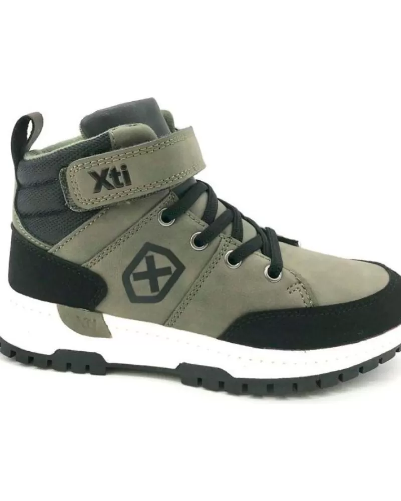 Boy XTI Boots-Boy Boots Bota Velcro Marron