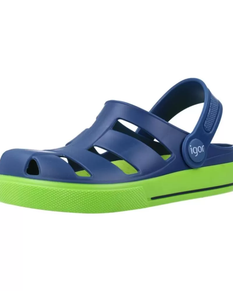 Boy IGOR Clogs-Boy Clogs S10284 Azul