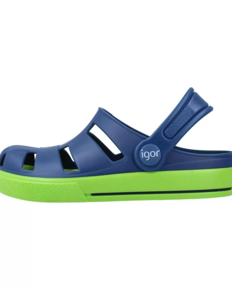 Boy IGOR Clogs-Boy Clogs S10284 Azul