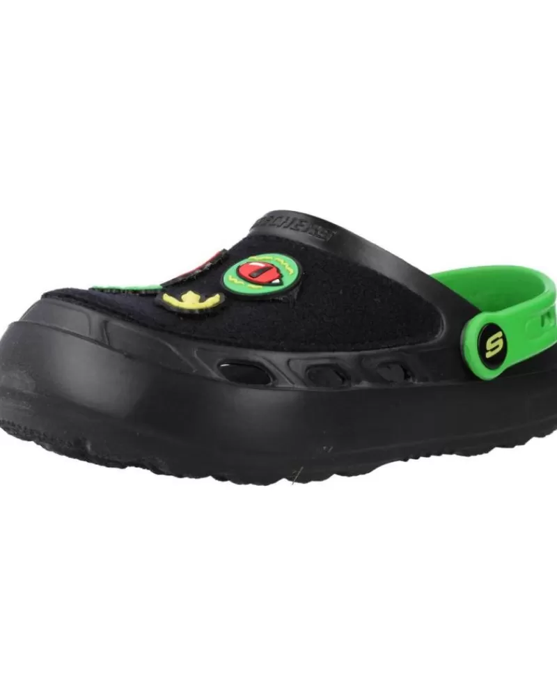 Boy SKECHERS Clogs-Boy Clogs Swifters - Dino-Bits Negro