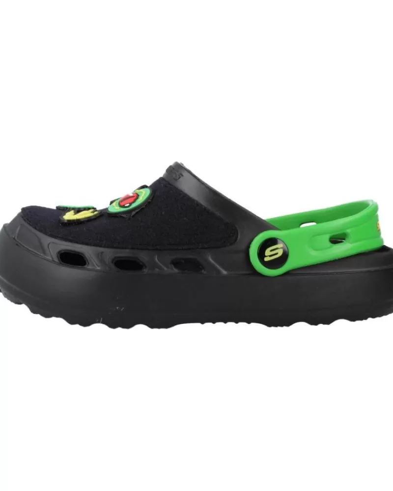 Boy SKECHERS Clogs-Boy Clogs Swifters - Dino-Bits Negro