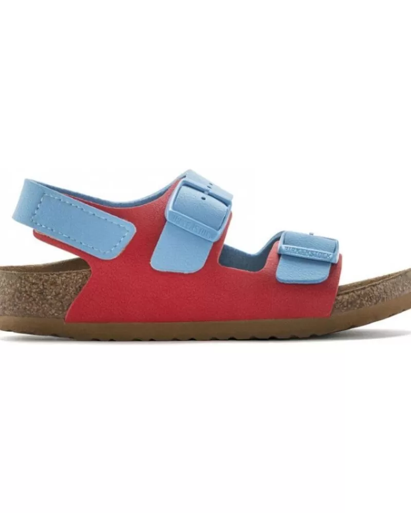 Boy BIRKENSTOCK Flip Flops-Boy Flip Flops Milano Kids 1024373 Blue-Red