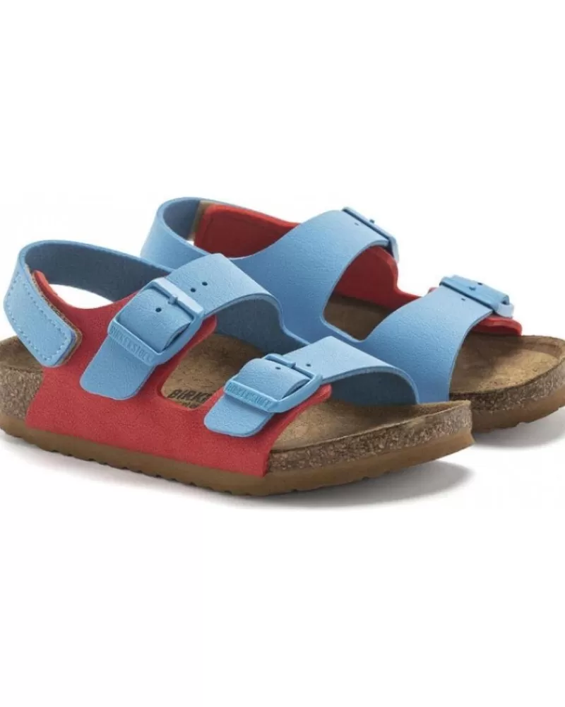 Boy BIRKENSTOCK Flip Flops-Boy Flip Flops Milano Kids 1024373 Blue-Red