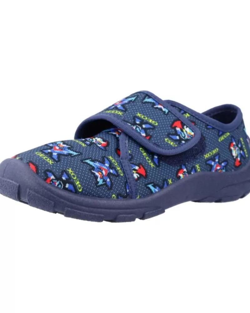 Boy GEOX House Slipers-Boy House Slipers J Nymel Boy Azul