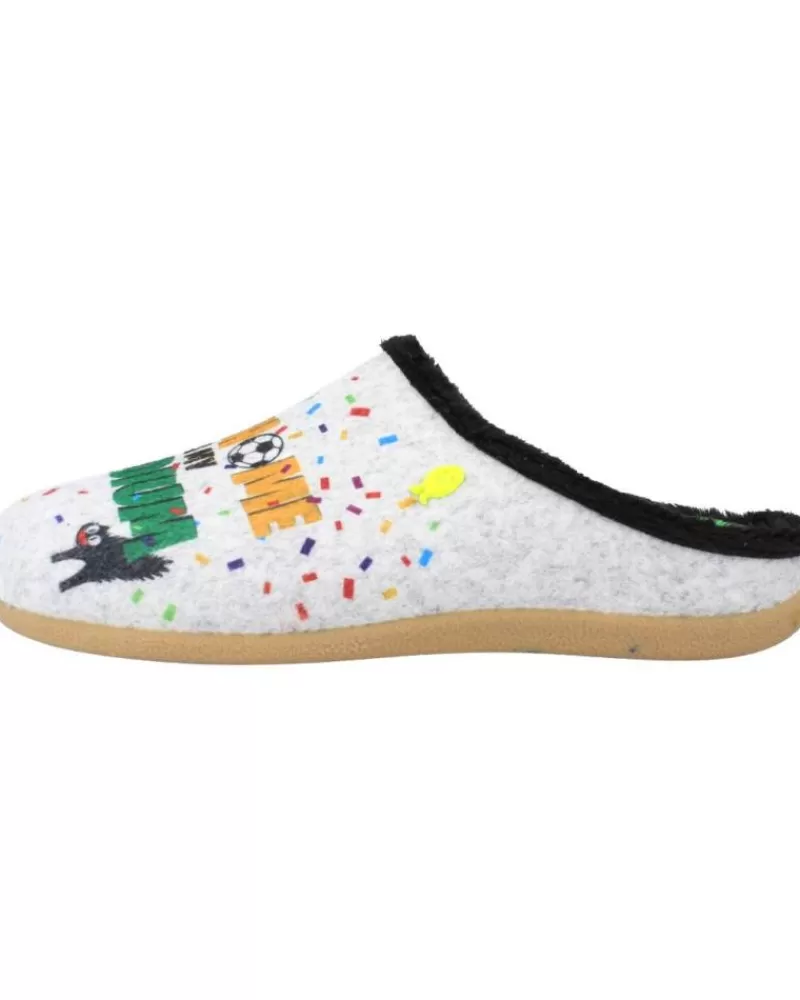 Boy HOT POTATOES House Slipers-Boy House Slipers Santry Gris