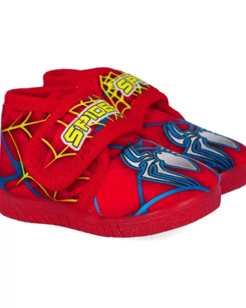 Boy L&R SHOES House Slipers-Boy House Slipers L&R Shoes Lr Shoes 1500 Zapatillas De Casa Nino Rojo