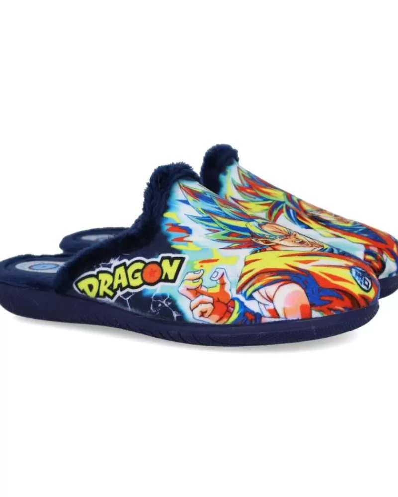 Boy L&R SHOES House Slipers-Boy House Slipers L&R Shoes Lr Shoes 6670 Zapatillas De Casa Nino Azul