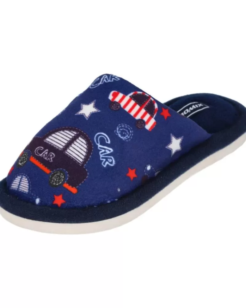 Boy L&R SHOES House Slipers-Boy House Slipers L&R Shoes Lr Shoes Mb7251 Zapatillas De Casa Nin Azul