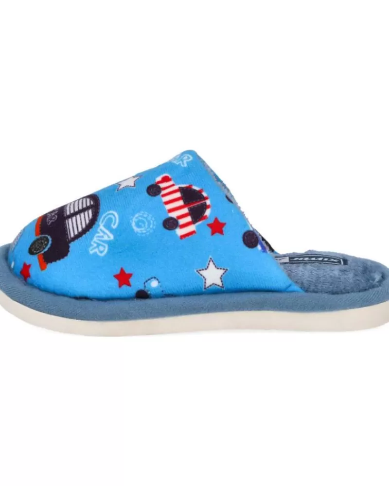 Boy L&R SHOES House Slipers-Boy House Slipers L&R Shoes Lr Shoes Mb7251 Zapatillas De Casa Nin Azulon