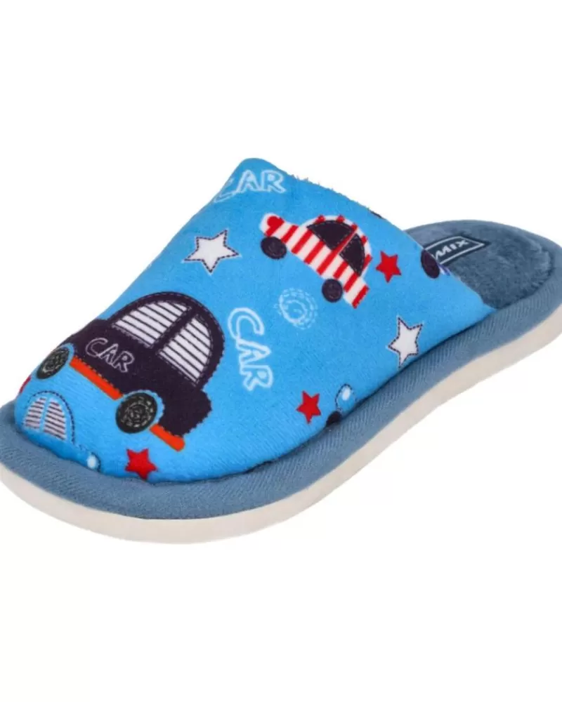 Boy L&R SHOES House Slipers-Boy House Slipers L&R Shoes Lr Shoes Mb7251 Zapatillas De Casa Nin Azulon