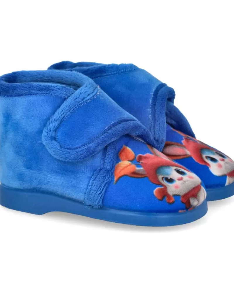 Boy L&R SHOES House Slipers-Boy House Slipers L&R Shoes Lr Shoes Md100-5 Zapatillas De Casa Be Azul