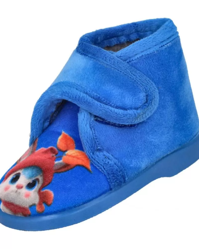 Boy L&R SHOES House Slipers-Boy House Slipers L&R Shoes Lr Shoes Md100-5 Zapatillas De Casa Be Azul