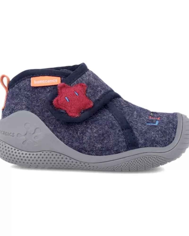 Boy OTRAS MARCAS House Slipers-Boy House Slipers Zapatilla Andar Por Casa Azul Marino Fieltro