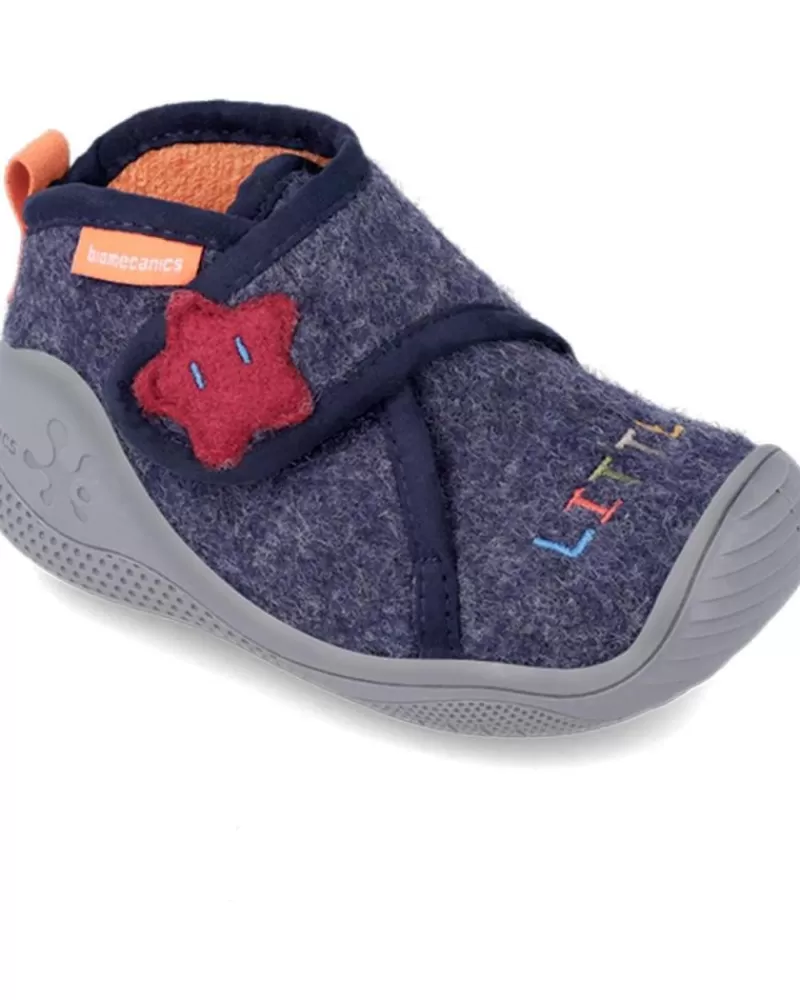 Boy OTRAS MARCAS House Slipers-Boy House Slipers Zapatilla Andar Por Casa Azul Marino Fieltro