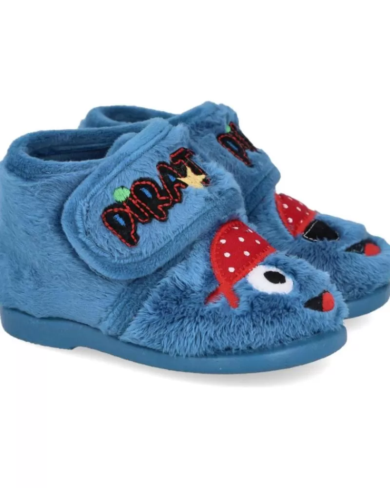 Boy VUL-LADI House Slipers-Boy House Slipers 5109-123 Zapatillas De Casa Ni Azul