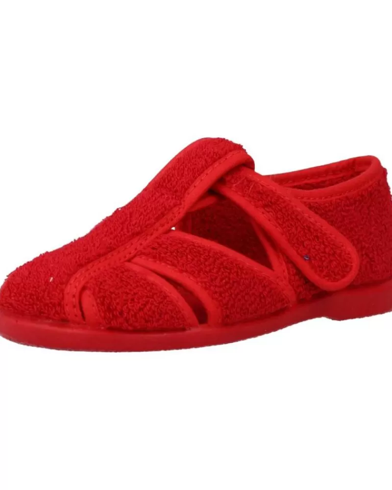 Boy VUL-LADI House Slipers-Boy House Slipers 5170 052 Rojo