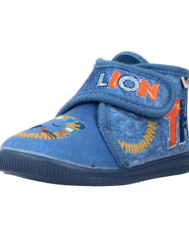 Boy VUL-LADI House Slipers-Boy House Slipers 8107 140 Azul