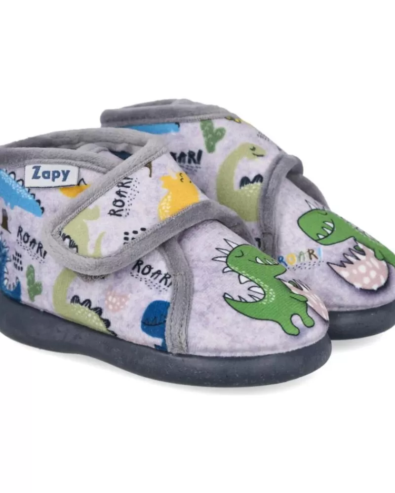 Boy ZAPY House Slipers-Boy House Slipers Af10560 Zapatillas De Casa Nino Gris
