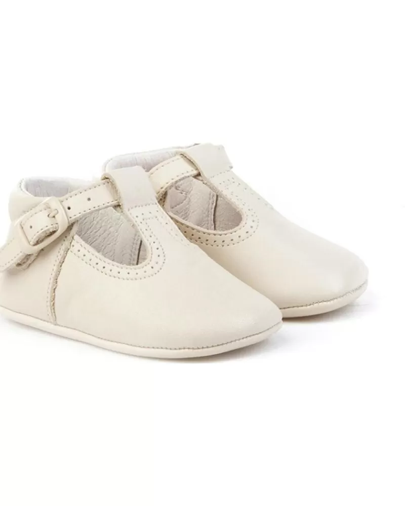 Boy ANGELITOS Infant-Boy Infant Zapato Patuco Piel 247 Beige