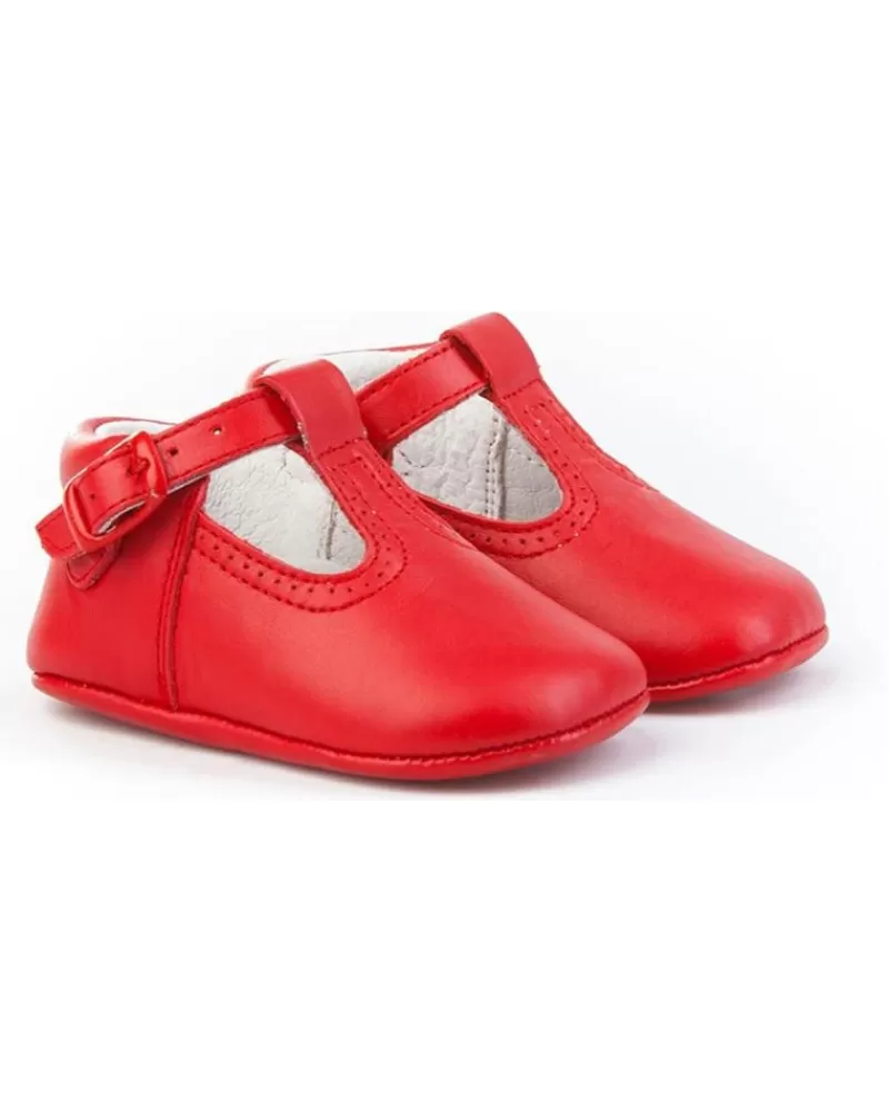 Boy ANGELITOS Infant-Boy Infant Zapato Patuco Piel 247 Rojo