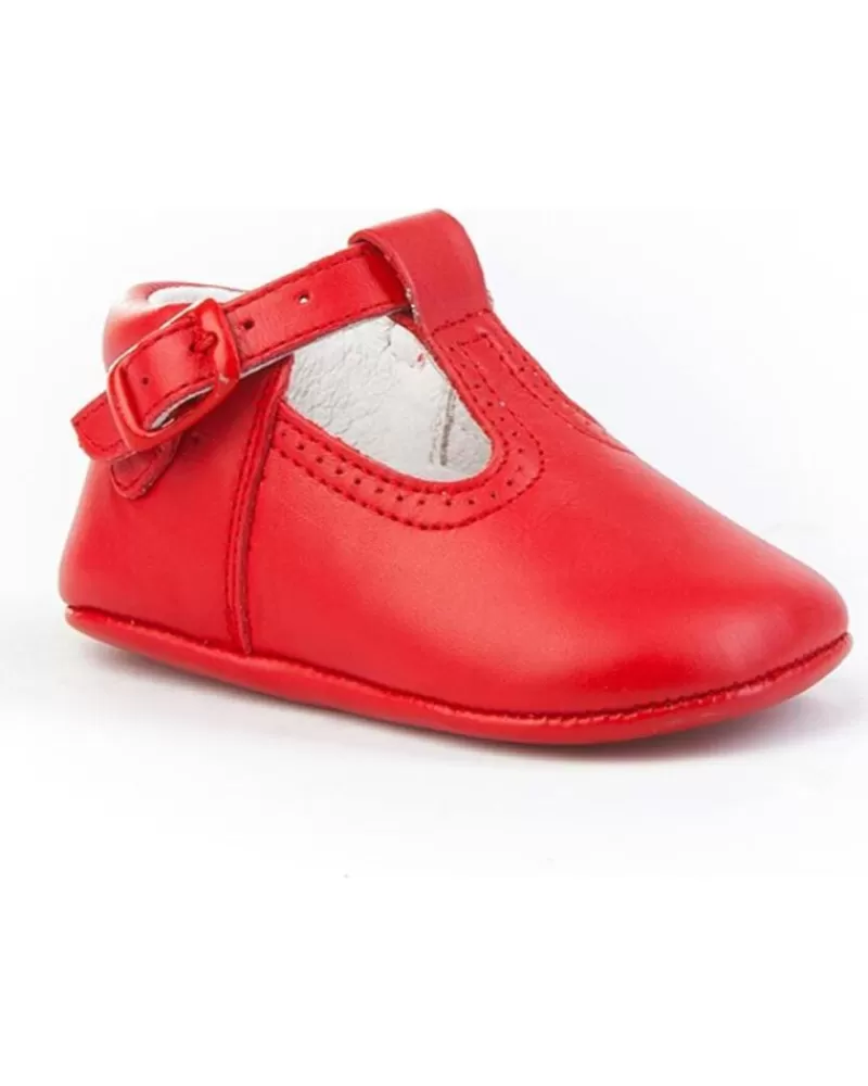 Boy ANGELITOS Infant-Boy Infant Zapato Patuco Piel 247 Rojo