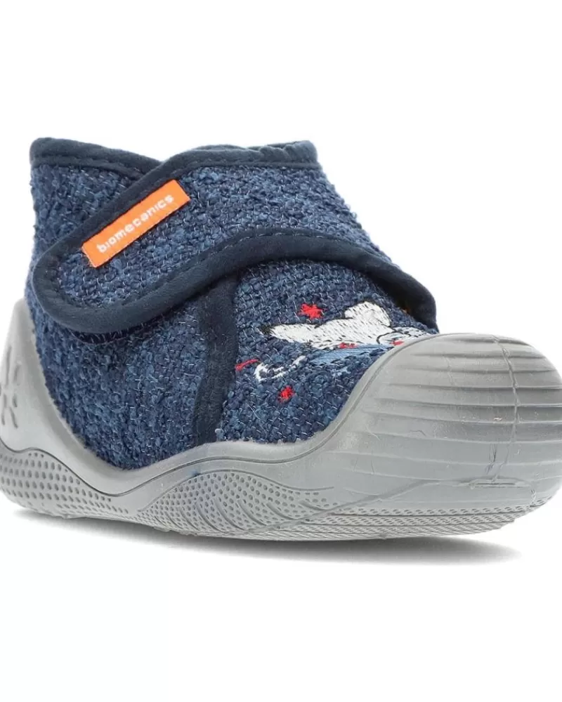 Boy BIOMECANICS House Slipers-Boy Infant Pantuflas Biohome Bebe 231292-A Marino