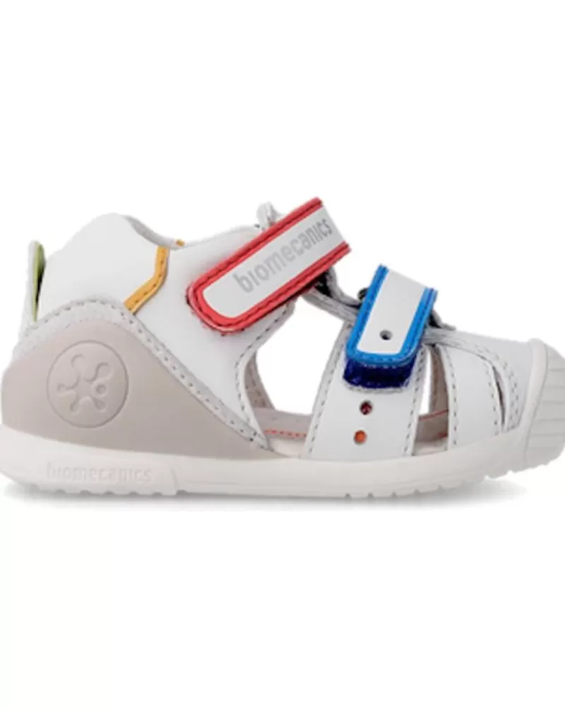 Boy BIOMECANICS Infant-Boy Infant Otras Marcas Sandalia Primeros Pasos Piel Blanco Sauvage