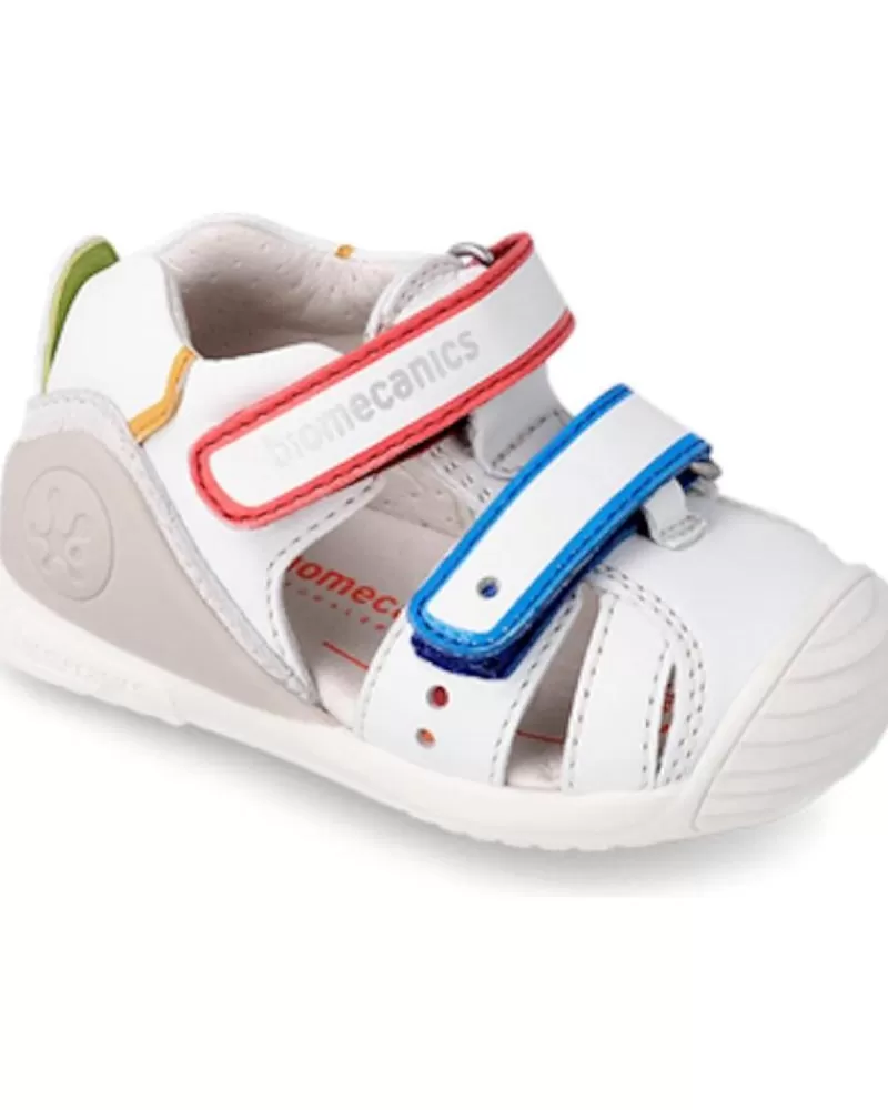 Boy BIOMECANICS Infant-Boy Infant Otras Marcas Sandalia Primeros Pasos Piel Blanco Sauvage