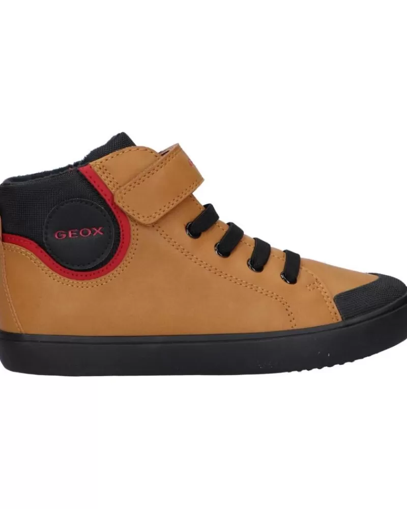 Boy GEOX Mid Boots-Boy Mid Boots J365Cf 0Mefu J Gisli C2G9B Dk Yellow-Black