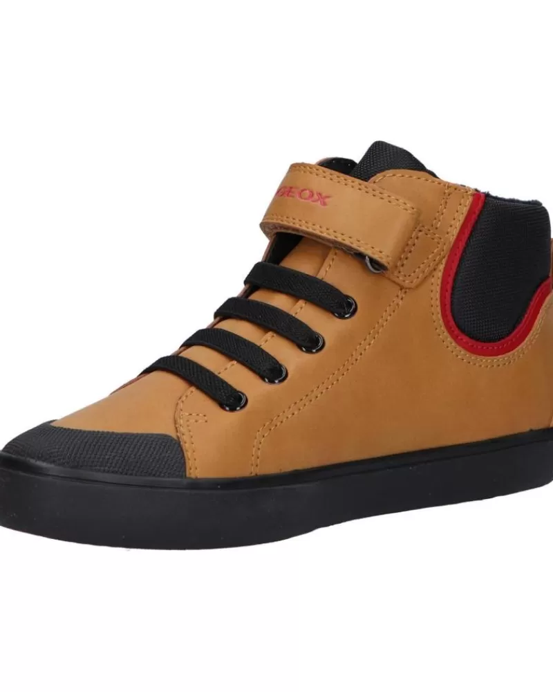 Boy GEOX Mid Boots-Boy Mid Boots J365Cf 0Mefu J Gisli C2G9B Dk Yellow-Black