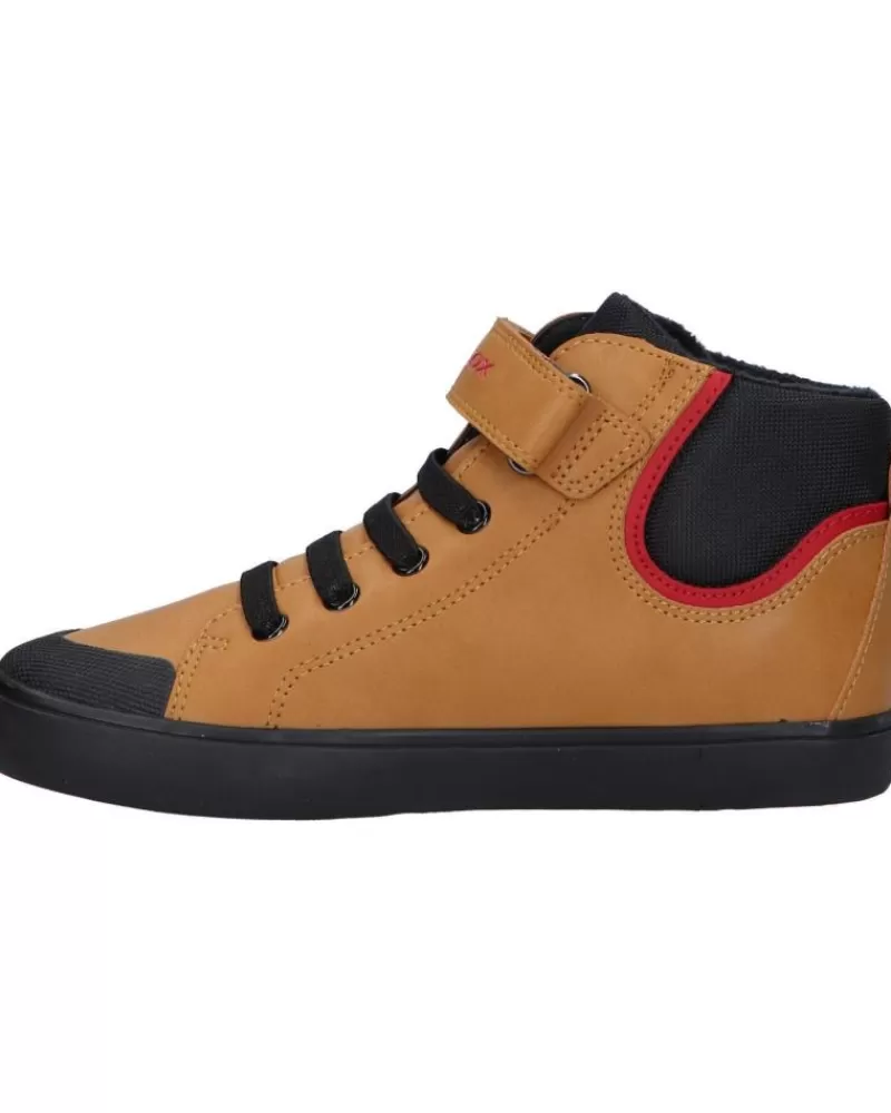 Boy GEOX Mid Boots-Boy Mid Boots J365Cf 0Mefu J Gisli C2G9B Dk Yellow-Black