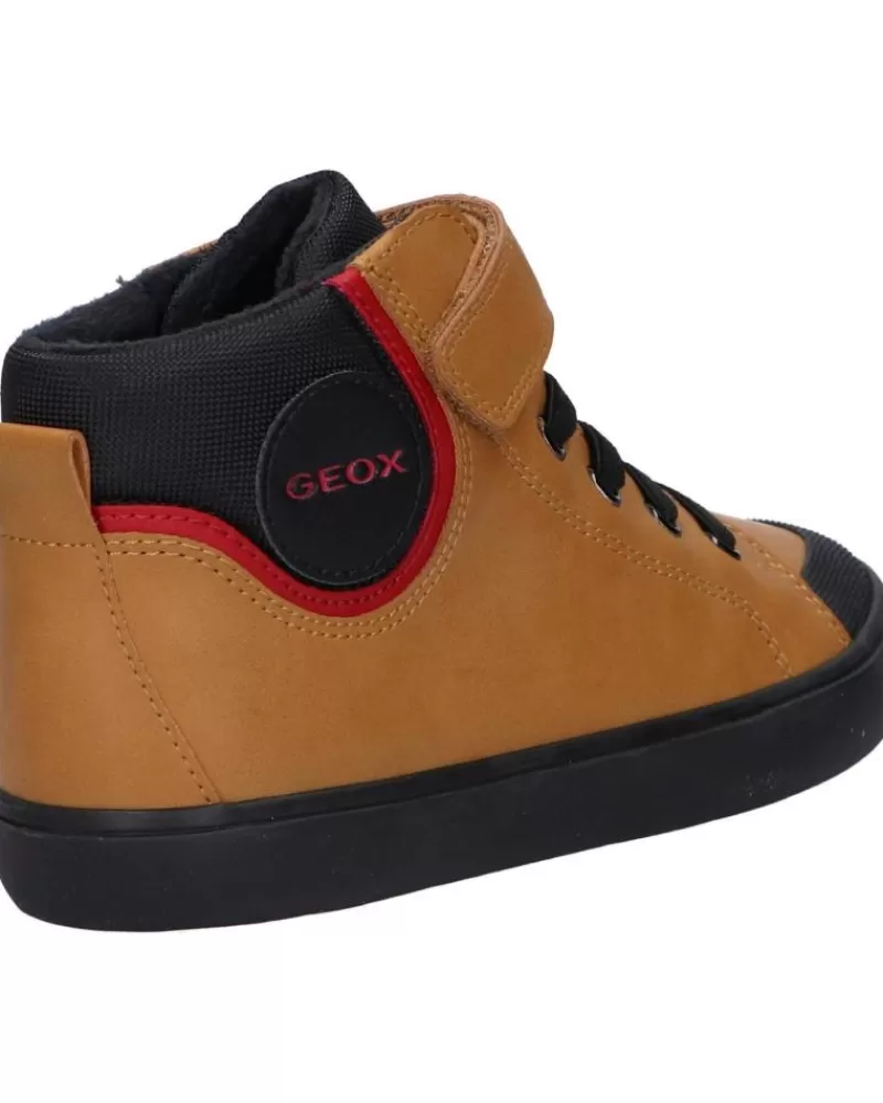 Boy GEOX Mid Boots-Boy Mid Boots J365Cf 0Mefu J Gisli C2G9B Dk Yellow-Black