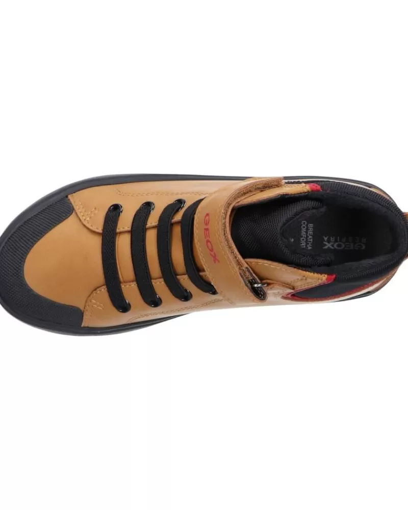 Boy GEOX Mid Boots-Boy Mid Boots J365Cf 0Mefu J Gisli C2G9B Dk Yellow-Black