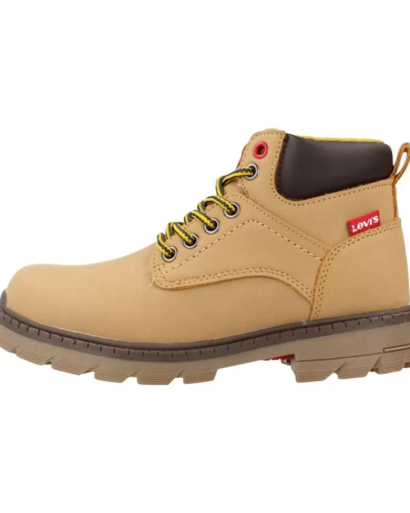 Boy LEVIS Boots-Boy Mid Boots Kids New Peak Vpea0001S Mostaza Amarillo