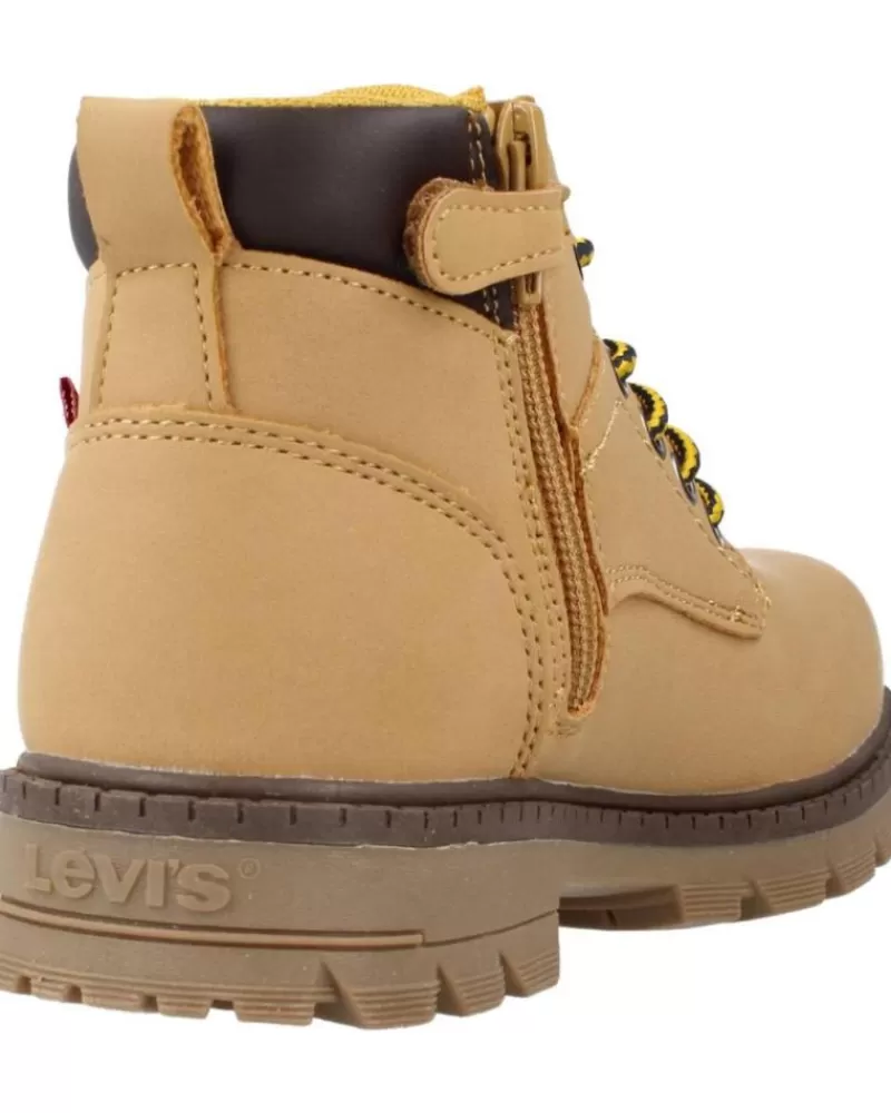 Boy LEVIS Boots-Boy Mid Boots Kids New Peak Vpea0001S Mostaza Amarillo