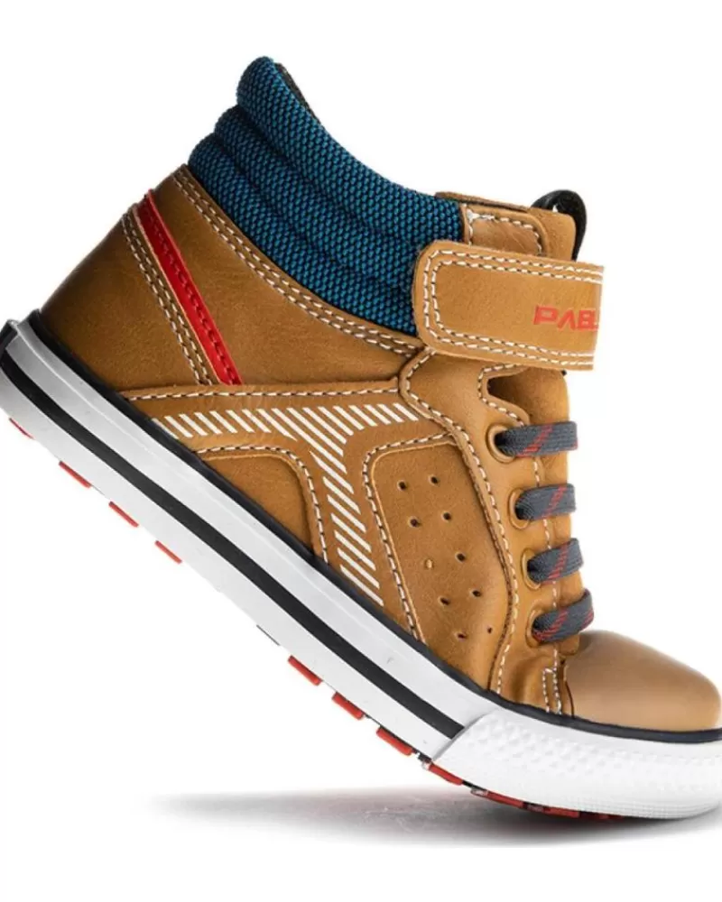 Boy PABLOSKY Boots-Boy Mid Boots Bota Cierre De Velcro Puntera Reforzada P U Melocoton