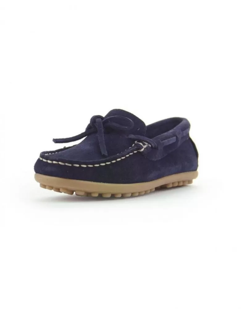 Boy CONFETTIS Moccasins-Boy Mocasines Mocasin Lazo Azul