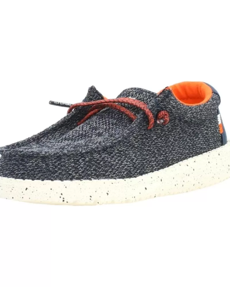 Boy HEY DUDE Moccasins-Boy Mocasines Wally Youth Azul