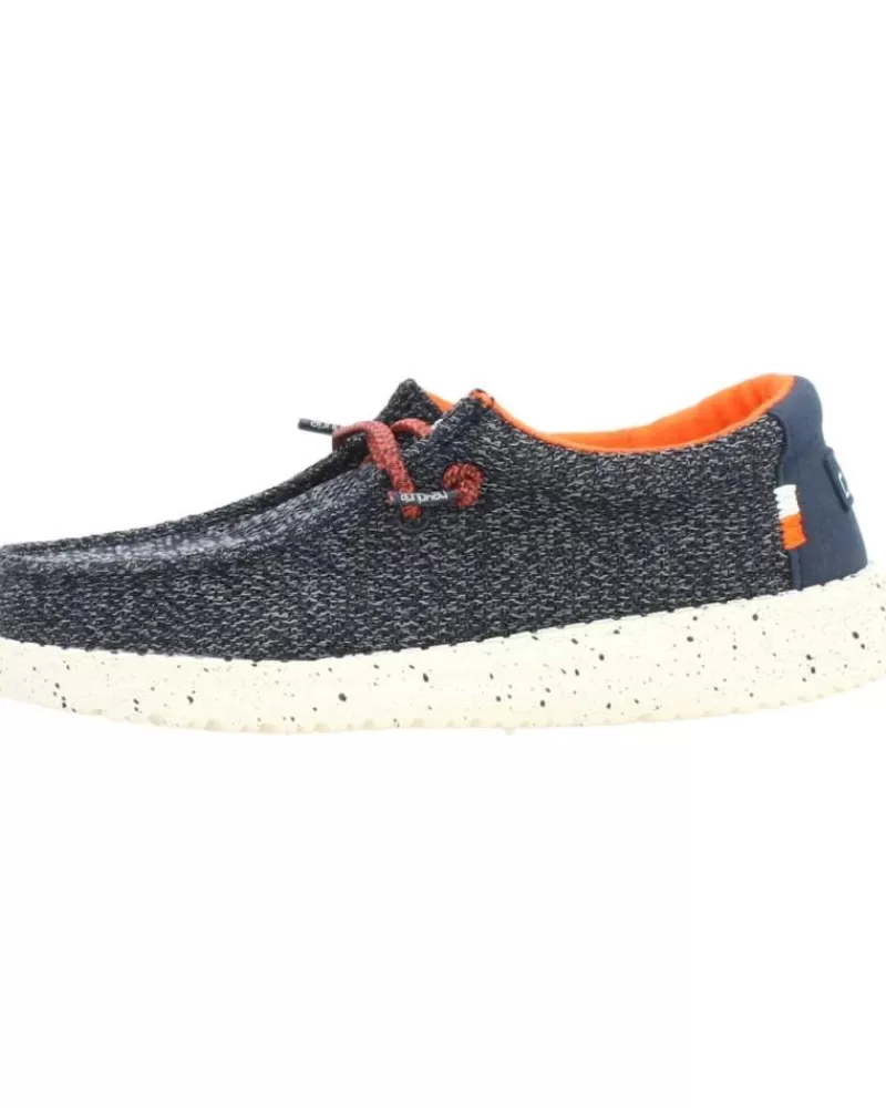 Boy HEY DUDE Moccasins-Boy Mocasines Wally Youth Azul