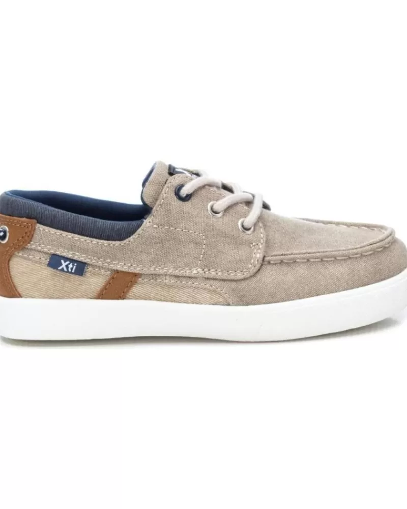 Boy XTI Boat Shoes-Boy Shoes 150425 Taupe