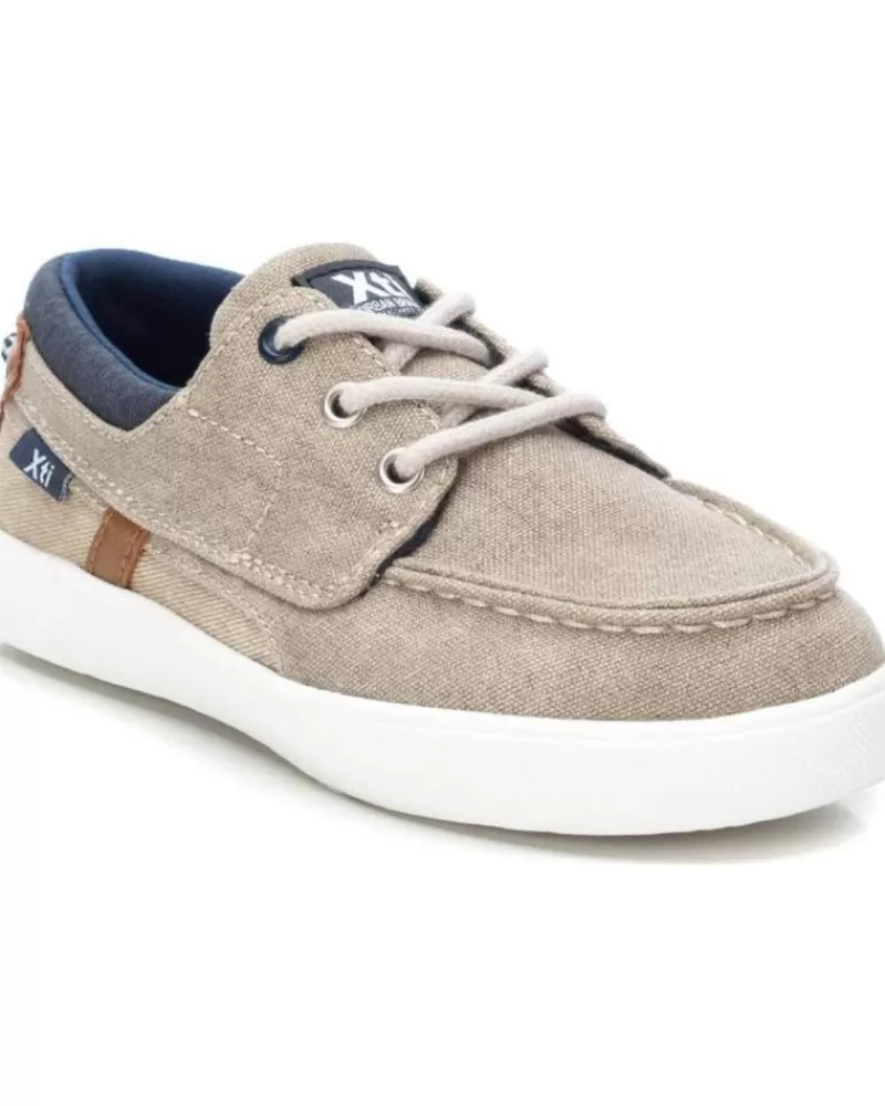 Boy XTI Boat Shoes-Boy Shoes 150425 Taupe