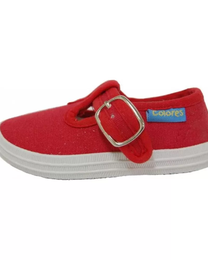 Boy COLORES Sports Shoes-Boy Trainers Pepito Lona 190831 Rojo