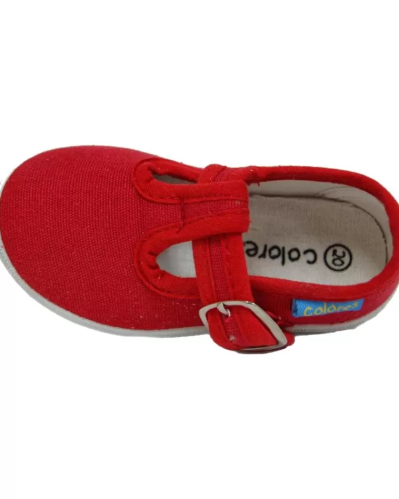 Boy COLORES Sports Shoes-Boy Trainers Pepito Lona 190831 Rojo