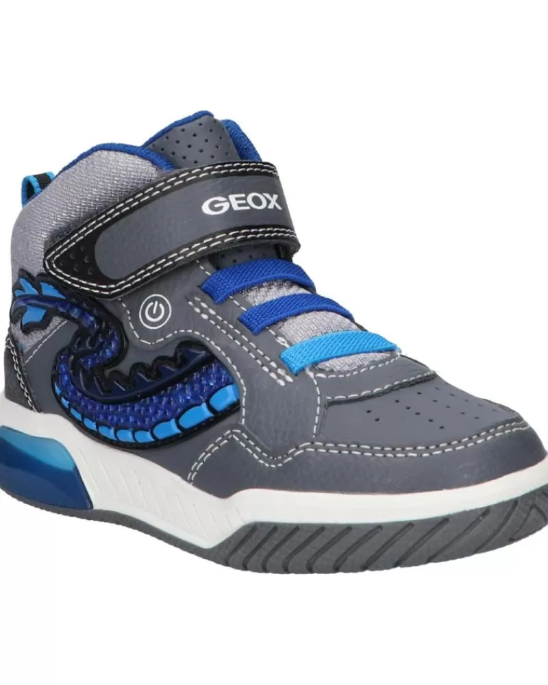 Boy GEOX Trainers-Boy Trainers J949Ce 05411 J Inek Boy C0069 Grey-Royal