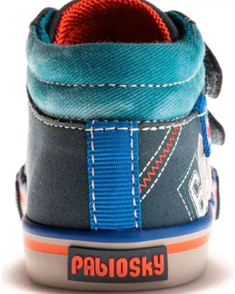 Boy PABLOSKY Boots-Boy Trainers Bota Velcros Azul