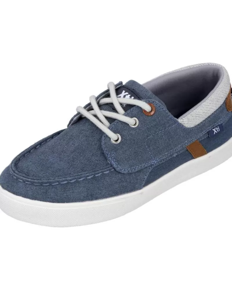 Boy XTI Boat Shoes-Boy Trainers 150425 Zapatillas Lona Nino Azul